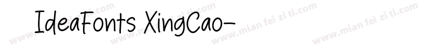 字体名称IdeaFonts XingCao字体转换